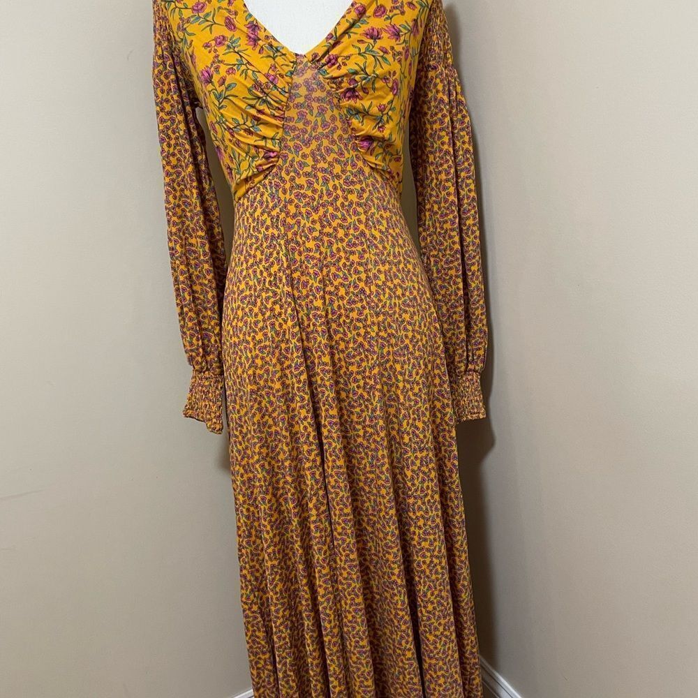 NEW Free People Love Story Maxi Dress Floral Print Size XS - Picture 9 of 11